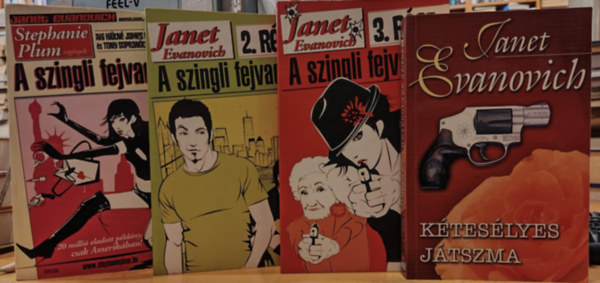 Janet Evanovich - 4 db Janet Evanovich: A szingli fejvadász 1-3. (I-III.) + Kétesélyes játszma