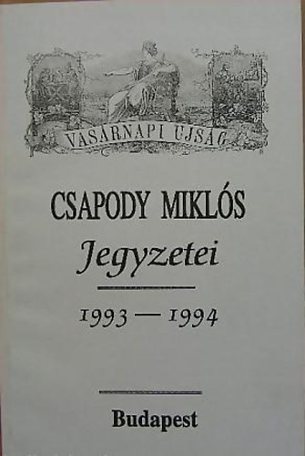 Csapody Mikls - Csapody Mikls jegyzetei 1993-1994