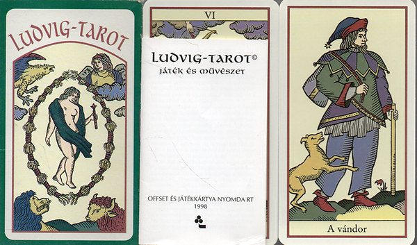 Ludvig Zsuzsa - Ludvig-tarot. J�t�k �s m�v�szet -  78 lapos tarotk�rtya + kis�r�f�zet