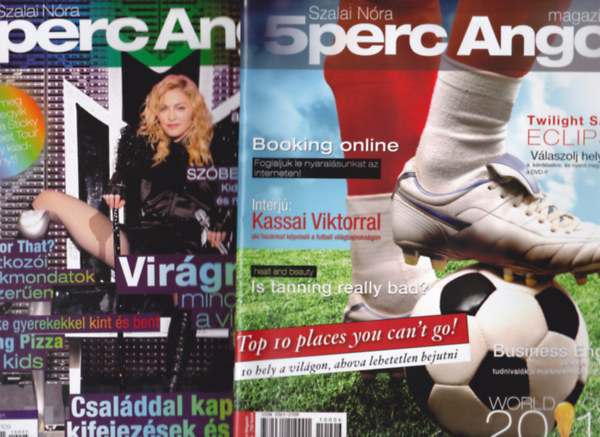 Szalai Nóra - 2 db 5perc Angol Magazin ( 2010 május + 2010 június)