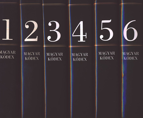 Szentp�teri J�zsef  (f�szerk.) - Magyar K�dex 1-6. (I-VI.)- CD mell�klettel