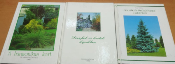 Dr. Józsa Miklós, Dr. Jámbor Imre Schmidt Gábor - A harmonikus kert + Díszfák és kertek képekben + Fenyők és örökzöldek a kertben (3 kötet)