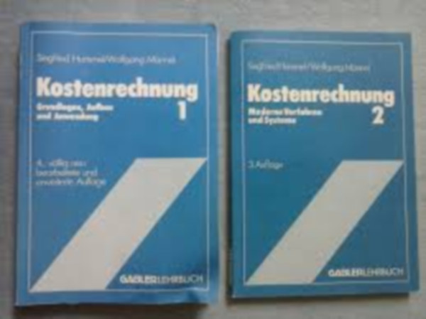 Wolfgang M�nnel Siegfried Hummel - Kostenrechnung 1-2