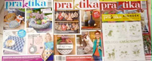 3 db. Praktika Magazin - 2020.dec. - 12. sz�m, 2020.nov. 11. sz�m, 2020.okt. 10. sz�m (szab�s-varr�s-k�t�s-hobby-lak�sdivat-k�zimunka)