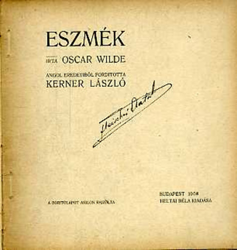 Oscar Wilde - Eszmk