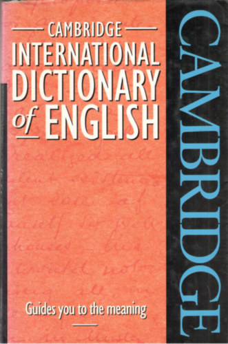 Cambridge University Press - Cambridge-International Dictionary of English