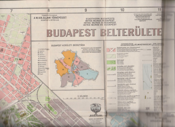 Budapest belter�lete (M�rt�k 1:15,000)