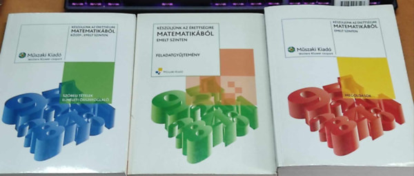 Brd gnes, Frigyesi Mikls Gbos Adl Halmos Mria - 3 db Kszljnk az rettsgire Matematikbl: Kzp-, emelt szinten (szbeli ttelek elmleti sszefoglal) + emelt szinten (feladatgyjtemny) + emelt szinten (megoldsok)