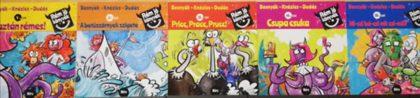 Bosnyák Viktória Csájiné Knézics Anikó - Rém jó könyvek 1-5 (1.Ez aztán rémes, 2.A betűszörnyek szigete, 3.Pricc,Pracc,Prucc, 4.Csupa csuka, 5.Mi-csi bá-csi mit csi-nál?)