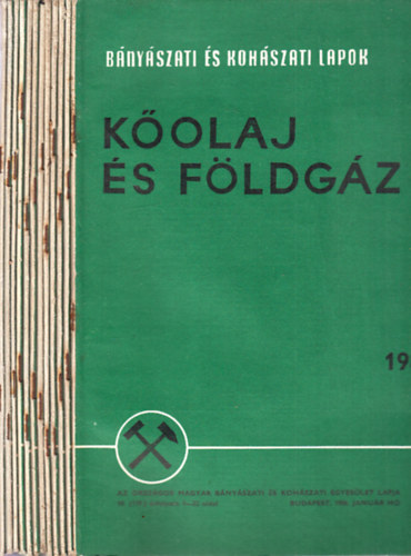 Kassai Lajos (szerk.) - Kőolaj és földgáz 1986/1-12. (teljes évfolyam, lapszámonként)