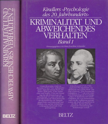 Hans Joachim Schneider - Kriminalitt und abweichendes Verhalten (Band 1 + 2 komplett) - Bnzs s devins viselkeds kt ktetben, nmet nyelven