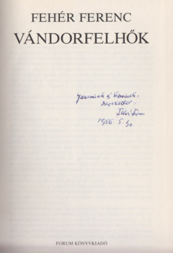 Feh�r ferenc - V�ndorfelh�k (Dedik�lt)