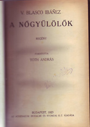 V. Blasco Ibanez - A ngyllk