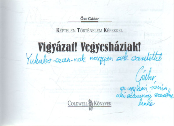 sz Gbor - Vigyzat ! Vegyehziak ! -Trtnelem mskppen