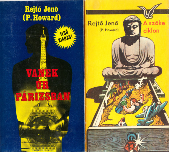 P. Howard  (Rejt� Jen�) - 2 db Rejt� Jen� (P. Howard) m� - Vanek �r P�rizsban + A sz�ke ciklon