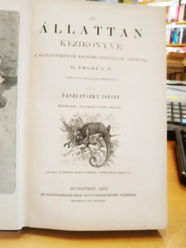 Paszlavszky J�zsef - Az �llattan k�zik�nyve