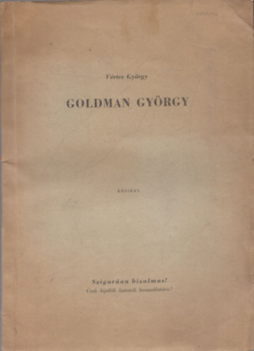 Vrtes Gyrgy - Goldman Gyrgy - kzirat