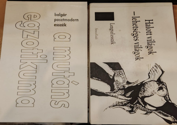 Andrzej Stanislaw Kowalczyk, Pálfalvi Lajos Krasztev Péter - 2 db Mutáns könyvek: Halott világok - lehetséges világok (Lengyel esszék) + A mutáns egzotikuma (Bolgár posztmodern esszék)