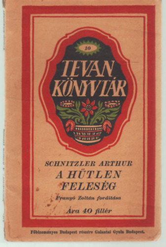 Schnitzler Arthur - A h�tlen feles�g