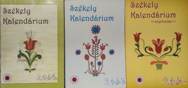 3 db Székely Kalendárium 2014; 2015; 2016