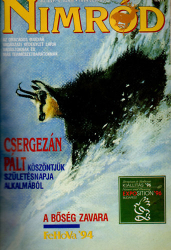 Rcz Gbor - Nimrd vadszjsg egybektve - 1994-95.  teljes vfolyam (24 db. lapszm)
