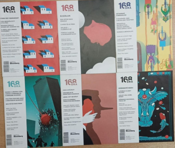 Kiss Lou, Szinvai D�niel, T�bb szerz� K�rp�ti Tibor - 6 db 168 �ra �js�g: Csak egy maradhat - Elsz�llva - K�tkerek� forradalom - Munka a j�rv�ny ut�n: Vissza a gy�rakba �s a dr�g�bb irod�kba - Csak a gy�l�let! - H�shagy� kedv