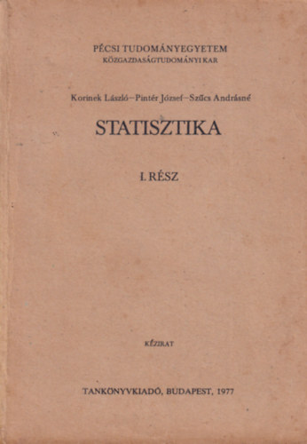 Pintér József Korinek _László - Statisztika I-III.