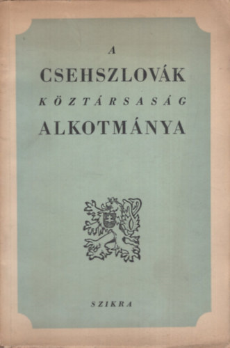 A Csehszlovk Kztrsasg alkotmnya