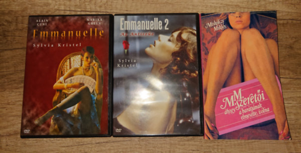 MIskolczi Miklós - 2 DVD: Emanuelle 1-2. ajándék erotikus könyvvel M.M. szeretői, ahogy a barátjának elmesélte volna