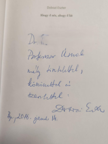 Dobozi Eszter - Ahogy ő néz, ahogy ő lát