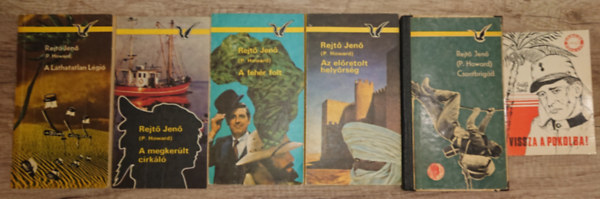 Rejt� Jen� - 5 Rejt� Jen� k�tet az Albatrosz sorozatb�l aj�nd�k Rejt�-f�zettel: A L�thatlan L�gi�, A megker�lt cirk�l�, A feh�r folt, Az el�retolt hely�rs�g, Csontbrig�d + Vissza a pokolba!