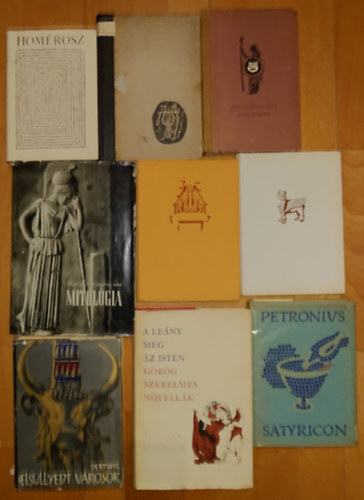 Arisztophansz, Bernhard Jacobi, Heinrich Schliemann, Siegfried Oertwig, Klengel-Brandt, Trencsnyi-Waldapfel Imre, Petronius Homrosz - 9 klasszikus az kor irnt rdekldknek: Homroszi himnuszok, Ilisz, Nuralom, Templomok s palotk, letem, kalandjaim, Elsllyedt vrosok, Utazs az kori Babilniba, Satyricon, A leny meg az isten, Mitolgia