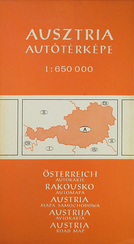 Ausztria auttrkpe 1:650000 /Autokarte / Automapa / Road map