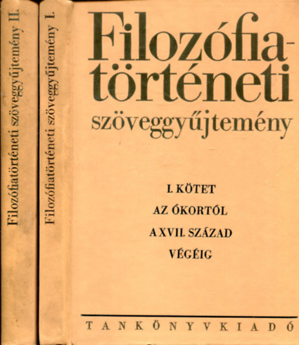 Simon Endre  (szerk) - Filozfiatrtneti szveggyjtemny I-II.