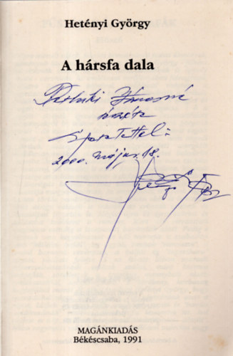 Hetnyi Gyrgy - A hrsfa dala. -Dediklt!