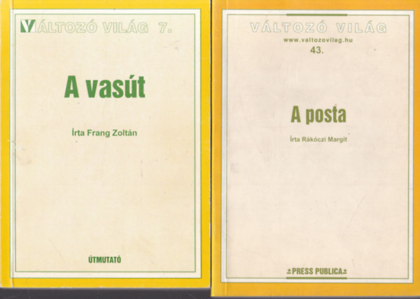 2 db Vltoz Vilg: A vast + A posta
