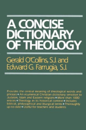 A concise dictionary of theology