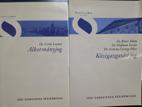 Dr. dr Rixer �d�m, Hoffman Istv�n, Szilv�sy Gy�rgy P�ter Csink L�r�nt - Jogi szakvizsga k�zik�nyvek k�nyvcsomag