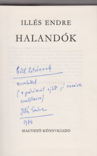 Ills Endre - Halandk I-II.