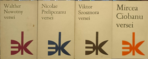 Viktor Szosznora, Walther Nowotny, Nicolae Prelipceanu Mircea Ciobanu - Kort�rs Versgy�jtem�nyek k�nyvcsomag