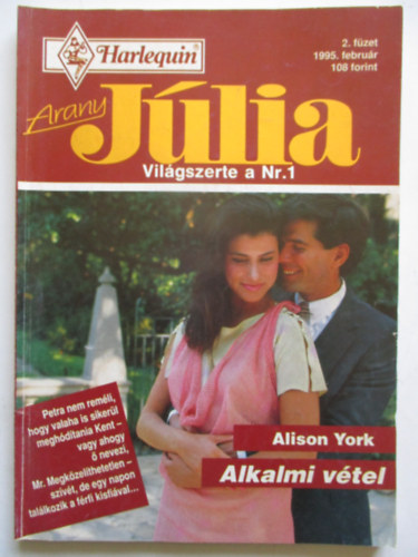 Alison York - Arany jlia 1995 februr (Alkalmi vtel)