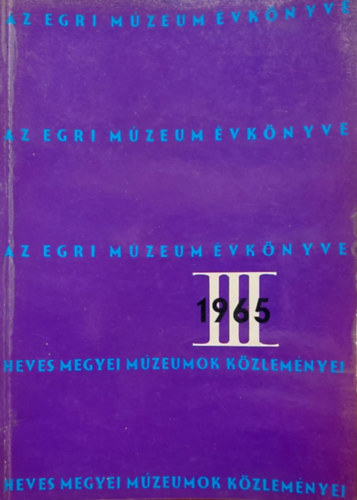 Dr. Bakó Ferenc Korompai János - Az egri múzeum évkönyve III. 1965
