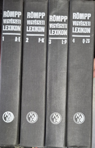 Dr. Hermann R�mpp Otto-Albrecht dr. Neum�ller - R�mpp Vegy�szeti Lexikon 1-4.(I.: A-E - II.: F-K - III.: L-P - IV.: Q-ZS)