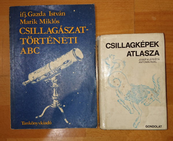 Gazda Istvn  (szerk.) - 2 db csillagszattal foglalkoz knyv: Csilagkpek atlasza, Csillagszattrtneti ABC