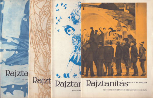 Aradi Jen szerk. - Rajztants - Az Oktatsi Minisztrium mdszertani folyirata - XIX.vf. 1977/1-4.szm