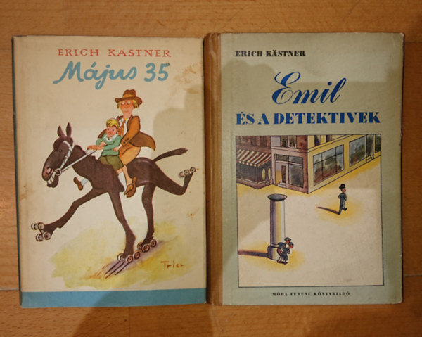 Erich Kstner - 2 db Errich Kstner knyv: Mjus 35., Emil s a detektvek