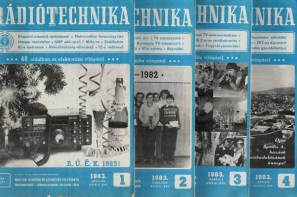 Stefanik Pl  (szerk) - Rditechnika 1983. vfolyam. 1-12. szm. (teljes vfolyam) (egybektve)