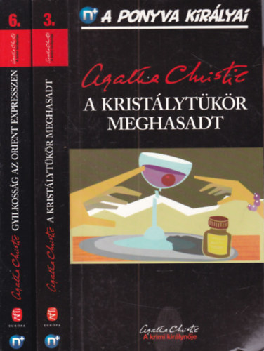 Agatha Christie - 2 db. A ponyva királyai (A kristálytükör meghasadt + Gyilkosság az Orient Expresszen)