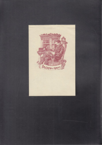 Ex Libris Tury Zoltn r (eredeti nyomat)