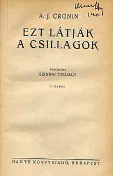 A. J. Cronin - Ezt ltjk a csillagok